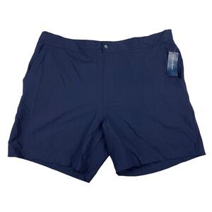 Club Room Mens Beach To Boardwalk 7" Hybrid Flat Front Swim Shorts Navy Blue XL